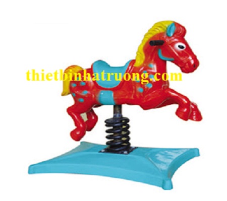 Thú nhún lò xo hình con ngựa đỏ