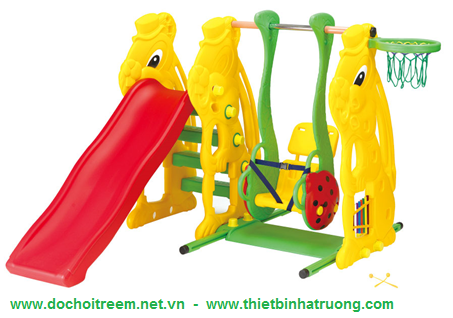 Cầu trượt xích đu con thỏ