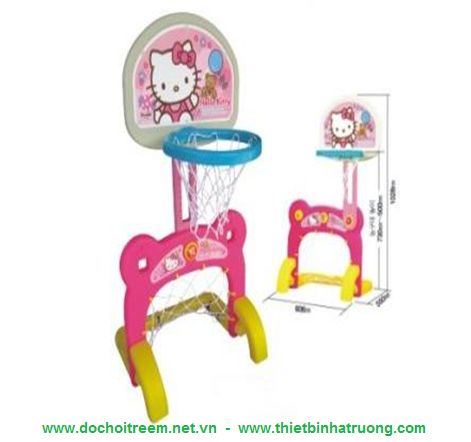 Cột goal và bóng rổ Hello Kitty